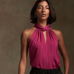NWT Banana Republic Halter Twist-Neck Top sz Small